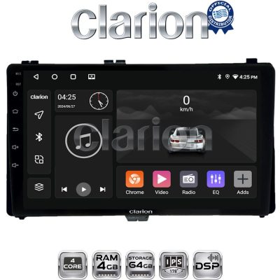 CLARION GL32418 Οθόνη OEM Multimedia Αυτοκινήτου για Toyota Auris '15> & Corolla '17-'19 (CarPlay/AndroidAuto/BT/GPS/WIFI/GPRS)