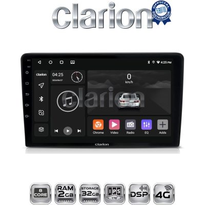 CLARION GL71256 Οθόνη OEM Multimedia Αυτοκινήτου για Mazda 2 2002 > 2007 (CarPlay/AndroidAuto/BT/GPS/WIFI/GPRS)