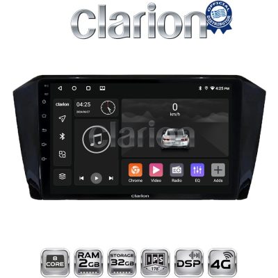 CLARION GL71519 Οθόνη OEM Multimedia Αυτοκινήτου για VW PASSAT 2015> (CarPlay/AndroidAuto/BT/GPS/WIFI/GPRS)