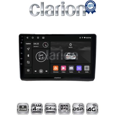 CLARION GL72892 Οθόνη OEM Multimedia Αυτοκινήτου για Opel Vivaro - Renault Trafic - Nissan Primastar 2002 > 2009 (CarPlay/AndroidAuto/BT/GPS/WIFI/GPRS)