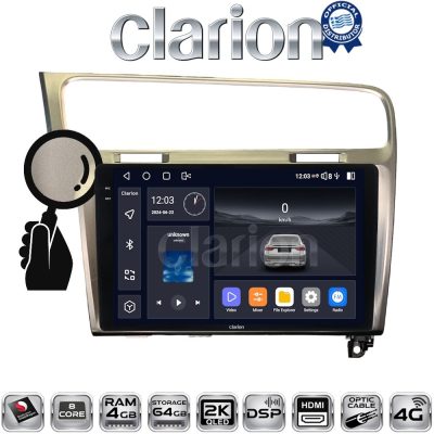 CLARION GL74591S Οθόνη OEM Multimedia Αυτοκινήτου για 0 (CarPlay/AndroidAuto/BT/GPS/WIFI/GPRS)