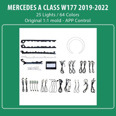 DIQ AMBIENT 8176 A4B BENZ A (W177) mod.2019-2022 (Digital iQ Ambient Light MERCEDES A W177 mod.2019-2022, 25 Lights)