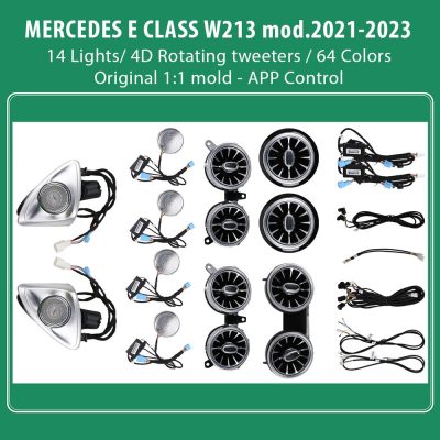 DIQ AMBIENT 8176 ED1 BENZ E (W213) (Digital iQ Ambient Light for Mercedes E (W213) mod.2021-2023 , 14 Lights)