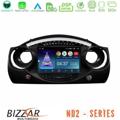Bizzar ND2 Series 8Core Android14 2+32GB  Mini Cooper R50 Navigation Multimedia Tablet 9" Με Carplay & Android Auto