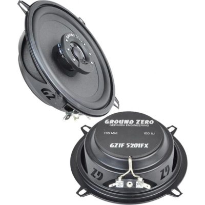 100 Watts max
5″ 2-way coaxial speaker system with coated paper cone and low installation depth