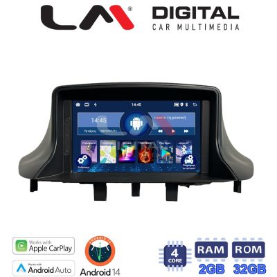 LM Digital - LM N4145 GPS Οθόνη OEM Multimedia Αυτοκινήτου για RENAULT Megane3 2009-2011 (CarPlay/AndroidAuto/BT/GPS/WIFI)