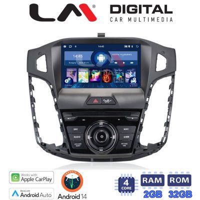 LM Digital - LM N4150 GPS Οθόνη OEM Multimedia Αυτοκινήτου για Ford Focus 2012-2014 (CarPlay/AndroidAuto/BT/GPS/WIFI)