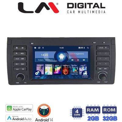 LM Digital - LM N4395 GPS Οθόνη OEM Multimedia Αυτοκινήτου για BMW S5 (E39),S7 (E38) X5 (E53), RangeRover 02>04 (CarPlay/AndroidAuto/BT/GPS/WIFI)