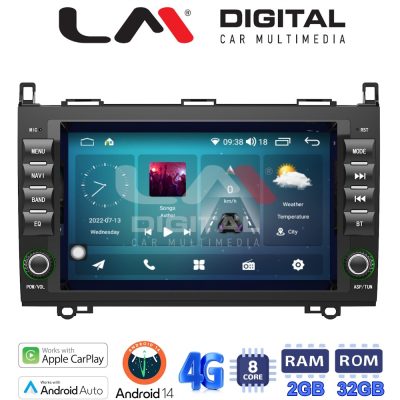 LM Digital - LM R8068 GPS Οθόνη OEM Multimedia Αυτοκινήτου για MERCEDES A (W169),B (W245) SPRINTER-VITO-VIANO (CarPlay/AndroidAuto/BT/GPS/WIFI/GPRS)