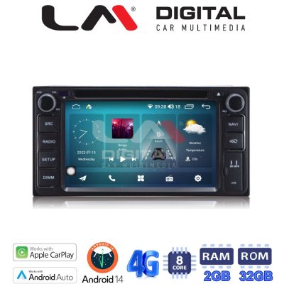 LM Digital - LM R8071 GPS Οθόνη OEM Multimedia Αυτοκινήτου για TOYOTA RAV4, HILUX, YARIS, (CarPlay/AndroidAuto/BT/GPS/WIFI/GPRS)