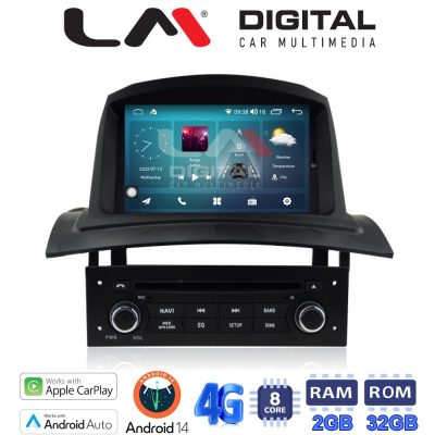 LM Digital - LM R8138 GPS Οθόνη OEM Multimedia Αυτοκινήτου για RENAULT Megane2 2002-2008 CarPlay/AndroidAuto/BT/GPS/WIFI/GPRS)