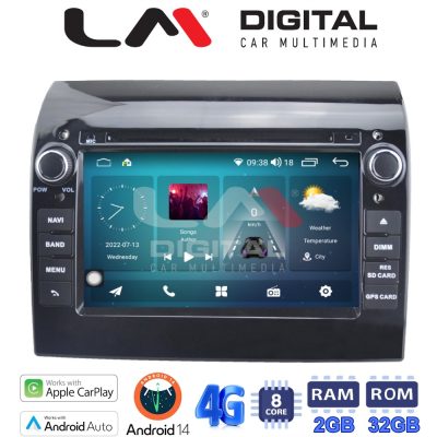 LM Digital - LM R8194 GPS Οθόνη OEM Multimedia Αυτοκινήτου για Fiat Ducato & Citroen Jumper 2014 - 2017 (CarPlay/AndroidAuto/BT/GPS/WIFI/GPRS)