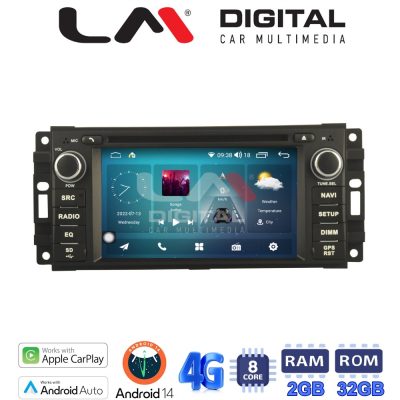LM Digital - LM R8202 GPS Οθόνη OEM Multimedia Αυτοκινήτου για Crysler & JEEP 2005>2011 (CarPlay/AndroidAuto/BT/GPS/WIFI/GPRS)