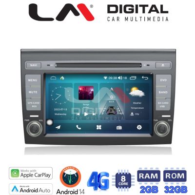 LM Digital - LM R8250 GPS Οθόνη OEM Multimedia Αυτοκινήτου για FIAT Bravo 2008-2011 (CarPlay/AndroidAuto/BT/GPS/WIFI/GPRS)