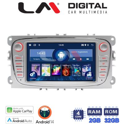 LM Digital - LM V4003 GPS Οθόνη OEM Multimedia Αυτοκινήτου για FORD FOCUS > 2011FORD MONDEO 2007 > 2014FORD GALAXY 2007 > 2014FORD S-MAX 2008 > 2014 (CarPlay/AndroidAuto/BT/GPS/WIFI/GPRS)