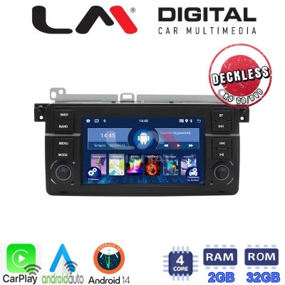 LM Digital - LM V4052 GPS Οθόνη OEM Multimedia Αυτοκινήτου για BMW σειρά 3 E46 1998 > 2006 (CarPlay/AndroidAuto/BT/GPS/WIFI/GPRS)