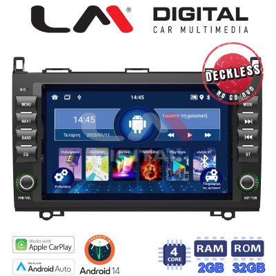 LM Digital - LM V4068 GPS Οθόνη OEM Multimedia Αυτοκινήτου για MERCEDESA (W169) 2004>2012B (W245) 2005>2012SPRINTER-VITO-VIANO 2004>2019 (CarPlay/AndroidAuto/BT/GPS/WIFI/GPRS)
