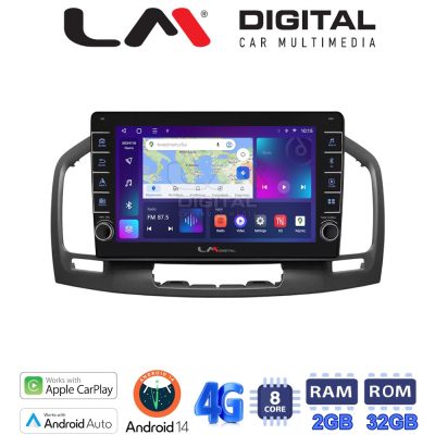 LM Digital - LM ZG8114 GPS Οθόνη OEM Multimedia Αυτοκινήτου για OPEL INSIGNIA 2007-2013 (CarPlay/AndroidAuto/BT/GPS/WIFI/GPRS)
