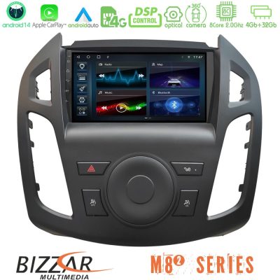 Bizzar M8² Series 8Core Android14 4+32GB Ford Transit Connect 2013-2018 Navigation Multimedia Tablet 9"  Με Carplay & Android Auto
