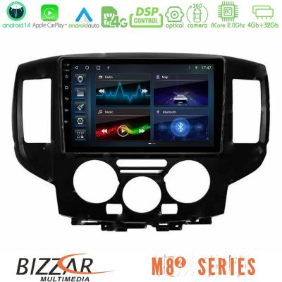 Bizzar M8² Series 8Core Android14 4+32GB  Nissan NV200 Navigation Multimedia Tablet 9" Με Carplay & Android Auto (Μαύρο)
