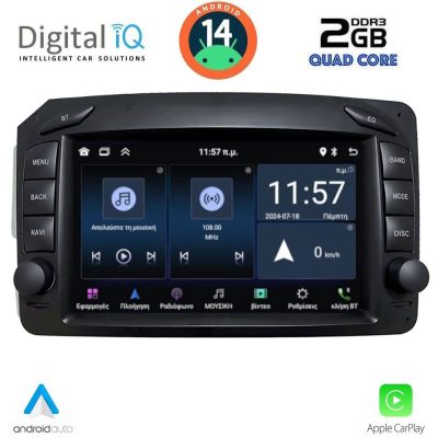 DIGITAL IQ BLD 271_CPA (7" DECK) MULTIMEDIA SYSTEM for MERCEDES C (W203) mod. 1999-2004