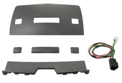 Πρόσοψη 2DIN με εξαρτήματα στερέωσης για Mercedes C-Class(W204), C-Class(W203), Vito, Viano – Χρώμα Μαύρο