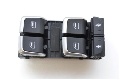 ΔΙΑΚΟΠΤΗΣ ΠΑΡΑΘΥΡ ΟΔΗΓΟΥ 4ΠΛΟΣ AUDI A6 -A7 -Q3 10pin με νικελ κουμπια / OE4G0959851