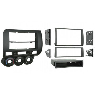 Πρόσοψη 1&2DIN με εξαρτήματα στερέωσης για Honda Jazz 2002>2008 – Χρώμα Μαύρο