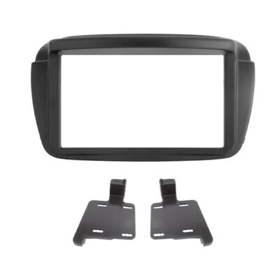 Πρόσοψη 2DIN Fiat Doblo 2010>2015 & Opel Combo 2012>2015 με εξαρτήματα στερέωσης – Χρώμα Μαύρο