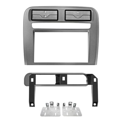 Πρόσοψη 2DIN Fiat Punto 2004>2012 & Punto Evo 2008>2012 με εξαρτήματα στερέωσης – Χρώμα Γκρι