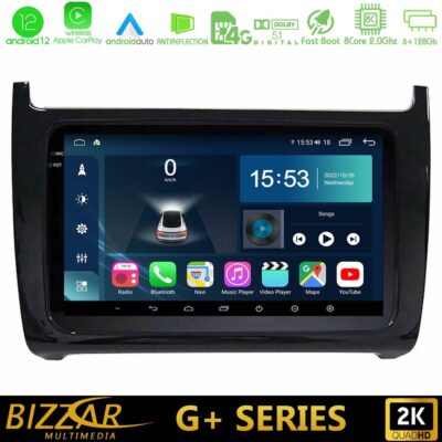 Bizzar G+ Series Vw Polo 8core Android12 6+128GB Navigation Multimedia Tablet 9"